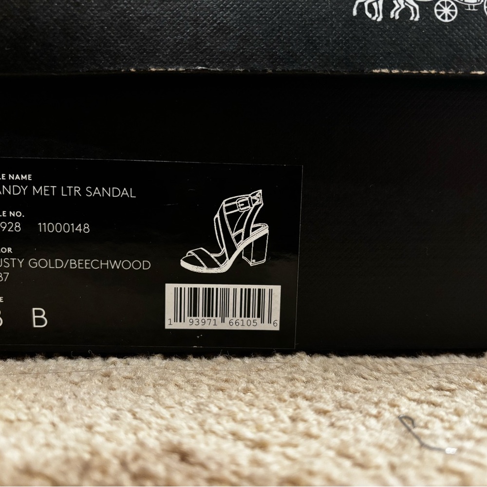COACH Mandy Block Heel Size 8 - Picture 2 of 6